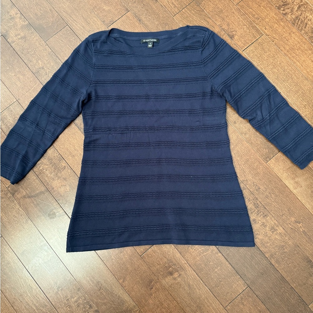 EUC navy rayon sweater. Perfect condition. Size m